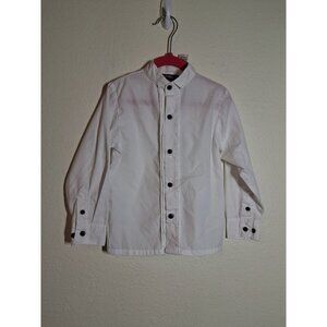 VTG Happy Fella Button Up Shirt Business Casual Semi Formal White Boys Size 4T